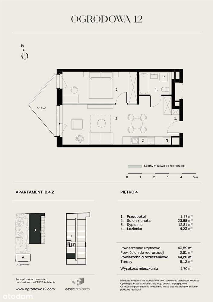 Ogrodowa 12 | apartament B/4/2 - Pełny obrazek: 2/11