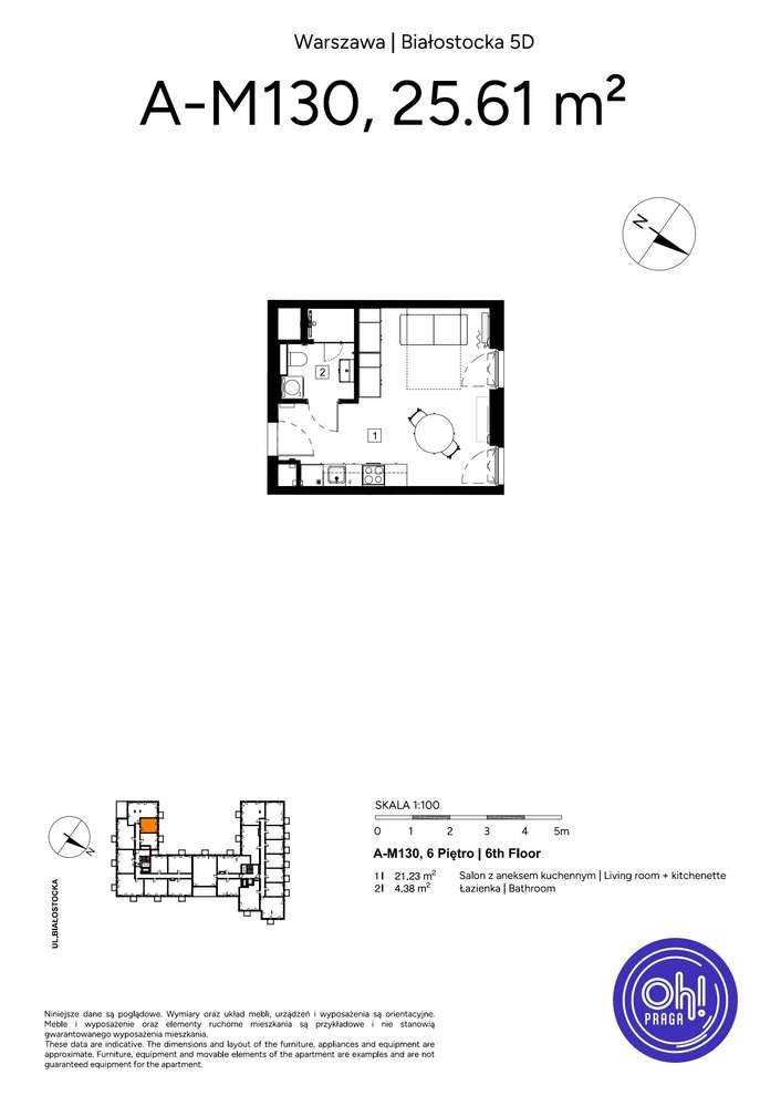 1-pokojowe mieszkanie 25m2 Bezpośrednio - Pełny obrazek: 2/9