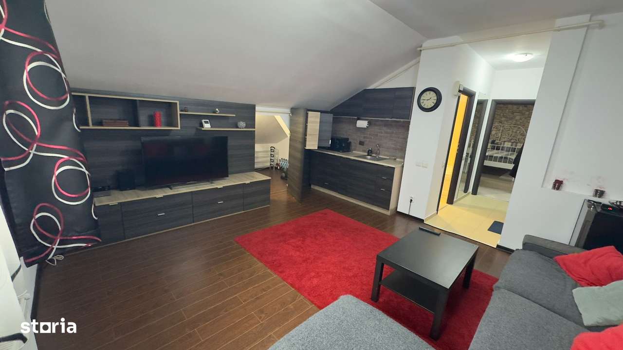 PRIVAT - Vand apt 2 cam, Complet mobilat, Mansarda 4/4, Loc parcare - Imagine principală: 5/9
