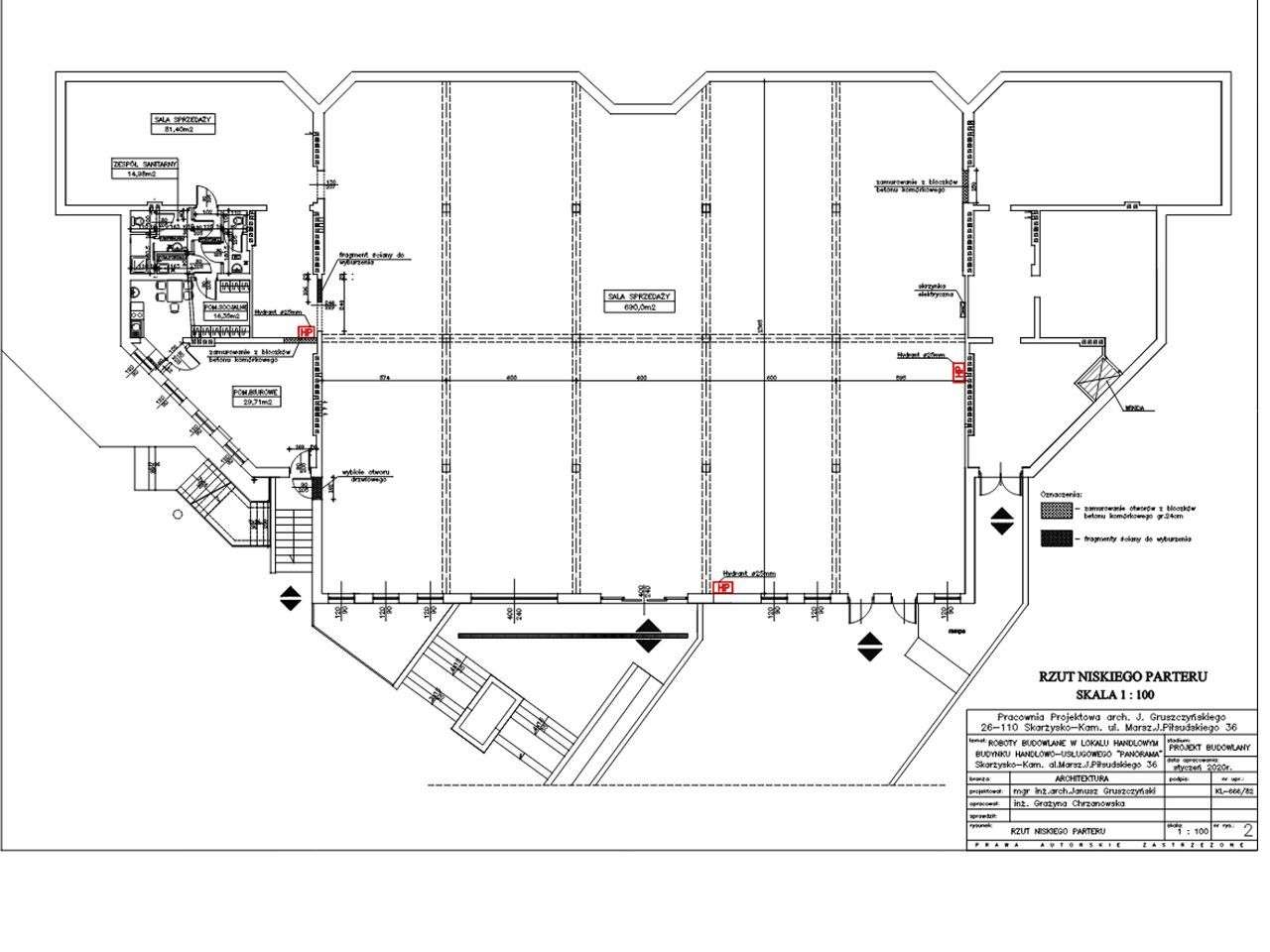 Lokal handlowy od 400 do 830 m2 w centrum Skarżyska - Pełny obrazek: 5/5