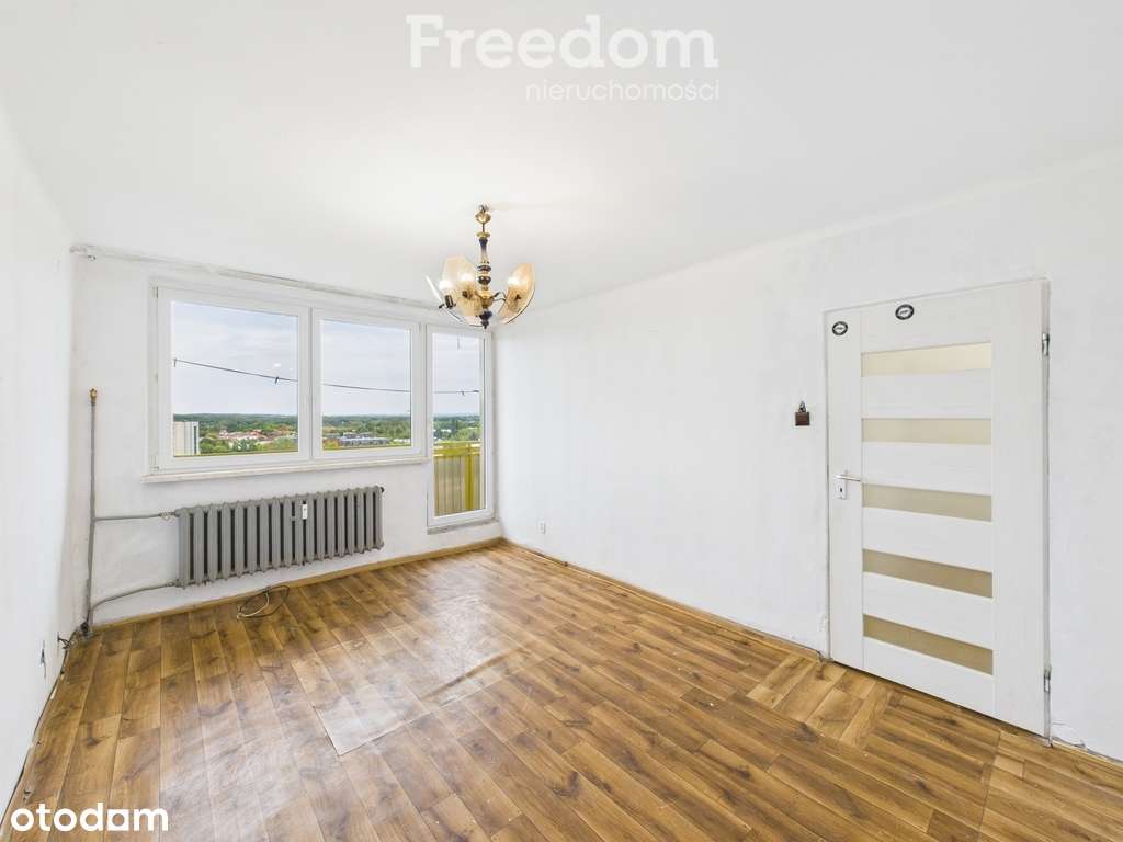 Dwupokojowe mieszkanie z balkonem, do remontu - Pełny obrazek: 1/19