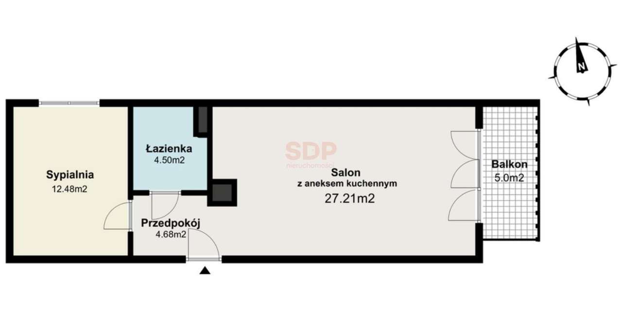 2 pok. | balkon | parking | komórka | metro - Pełny obrazek: 4/15