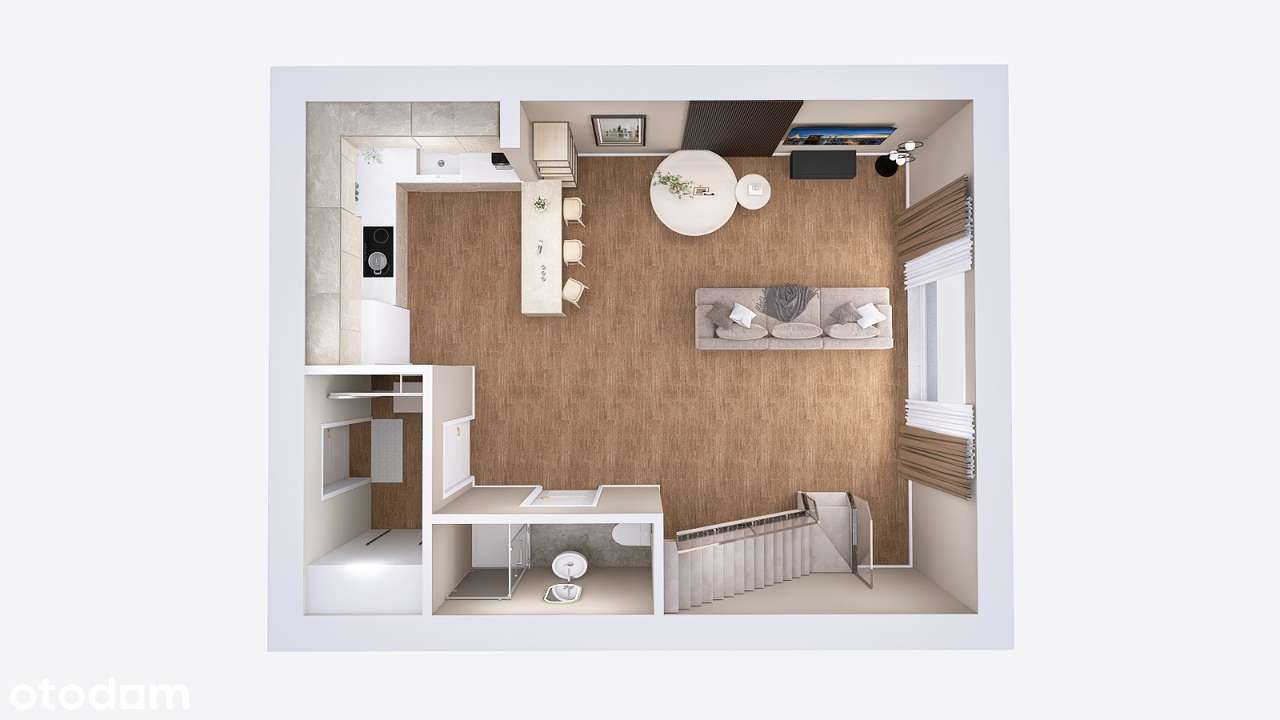 Bliźniak 104 m², stan surowy zamknięty, działka 358 m² - Pełny obrazek: 4/8