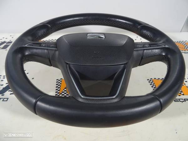 Volante Seat Alhambra 710 / 711 / 7N Com Airbag - Pele - Comandos - 2