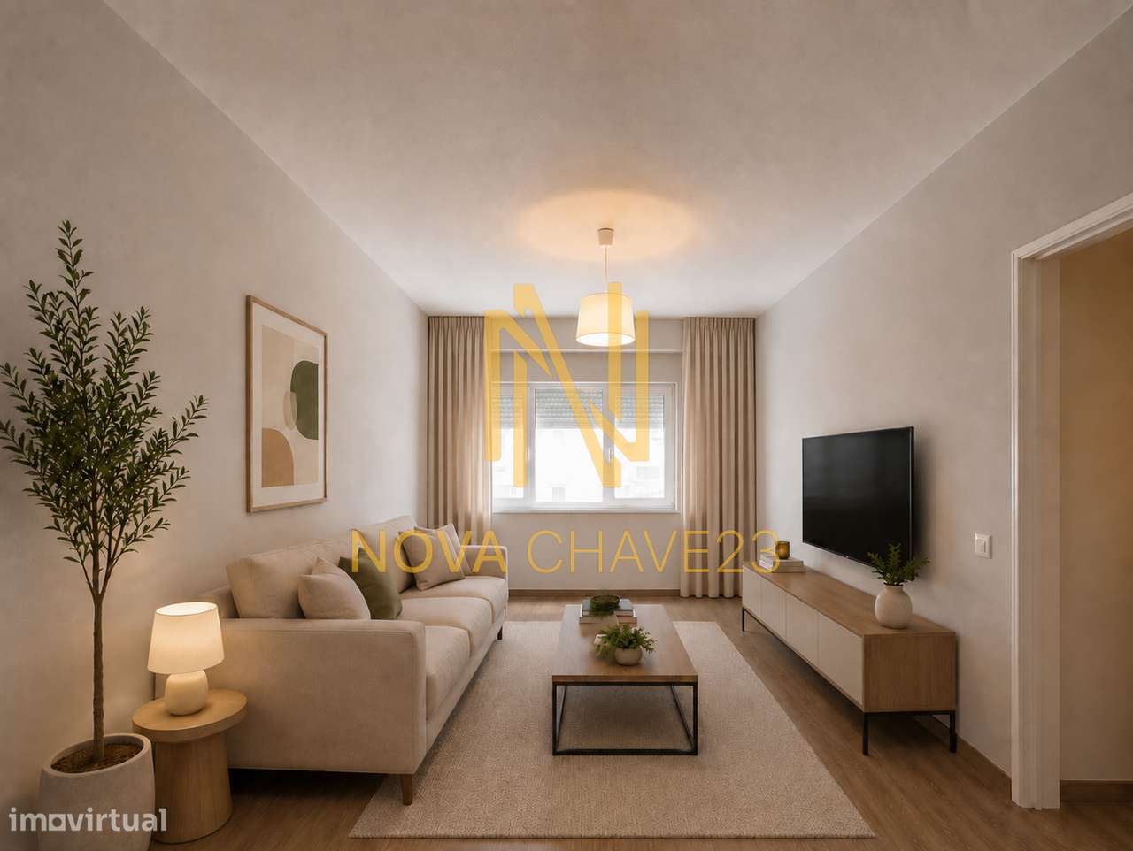 Apartamento T1 na Rinchoa | Cozinha e Sala em Open Space-7