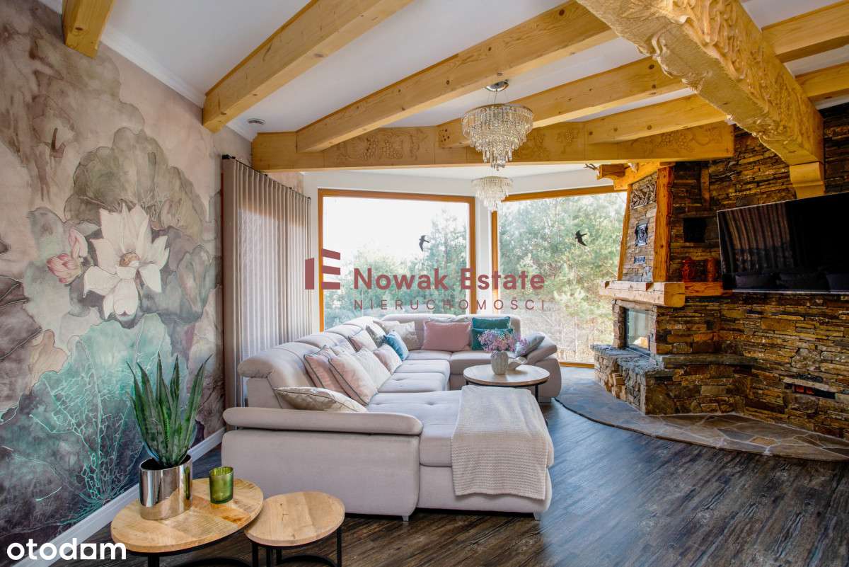Spektakularna posiadłość w Małopolsce | Dom z bali - Pełny obrazek: 4/20