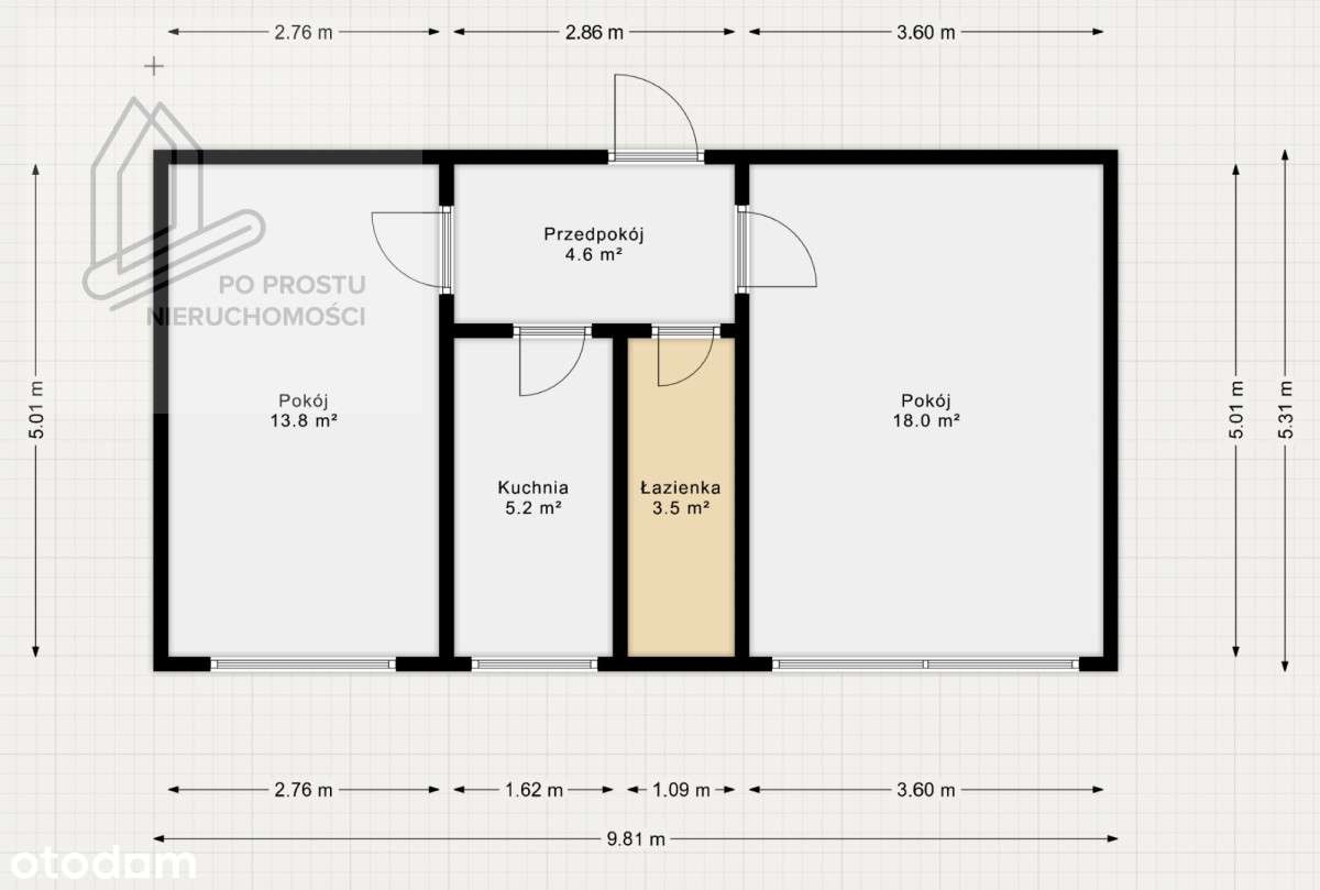 Pilne / osobna kuchnia / tramwaj / duże okna-1