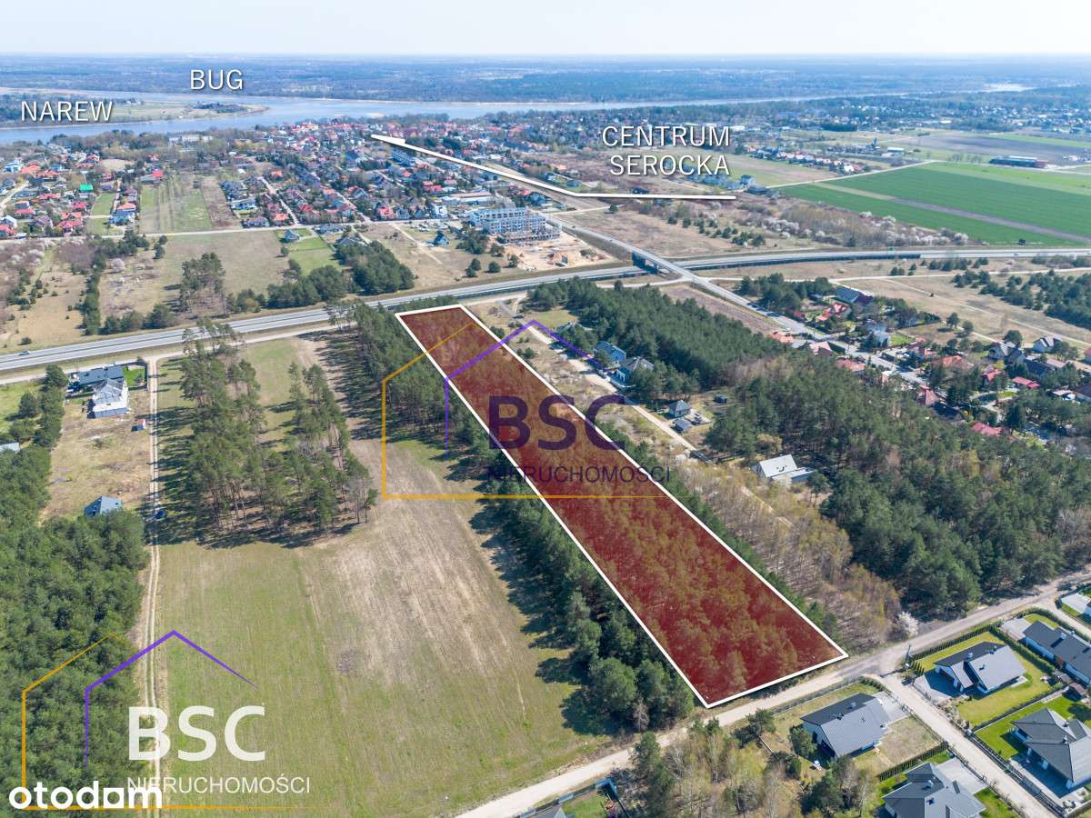Działka pod budowę domów jednorodzinnych w Serocku-3