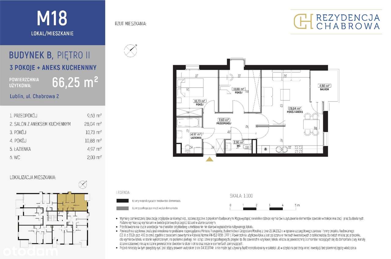 Nowe mieszkanie w inw. Rezydencja Chabrowa | B.M18 - Pełny obrazek: 2/7
