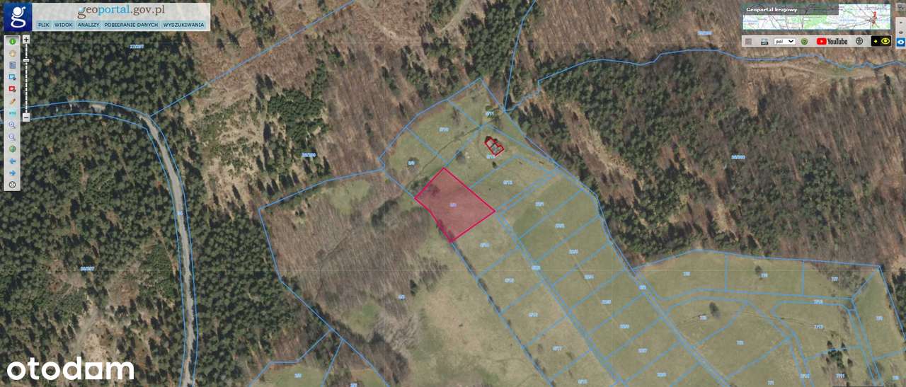 Na Sprzedaż  Pięknie Położona Działka Budowlana w Zieleńcu - Pełny obrazek: 4/7