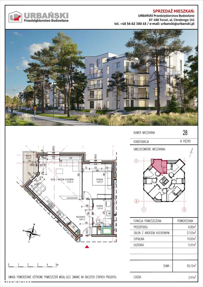 Grasera 12 | apartament 2-pok. | M28 - Pełny obrazek: 2/13