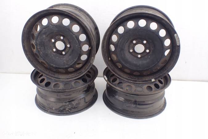 4 Felga Stalowa Volkswagen 1J0601027L/S 6.5" x 16" 5x100 ET 42 - 1