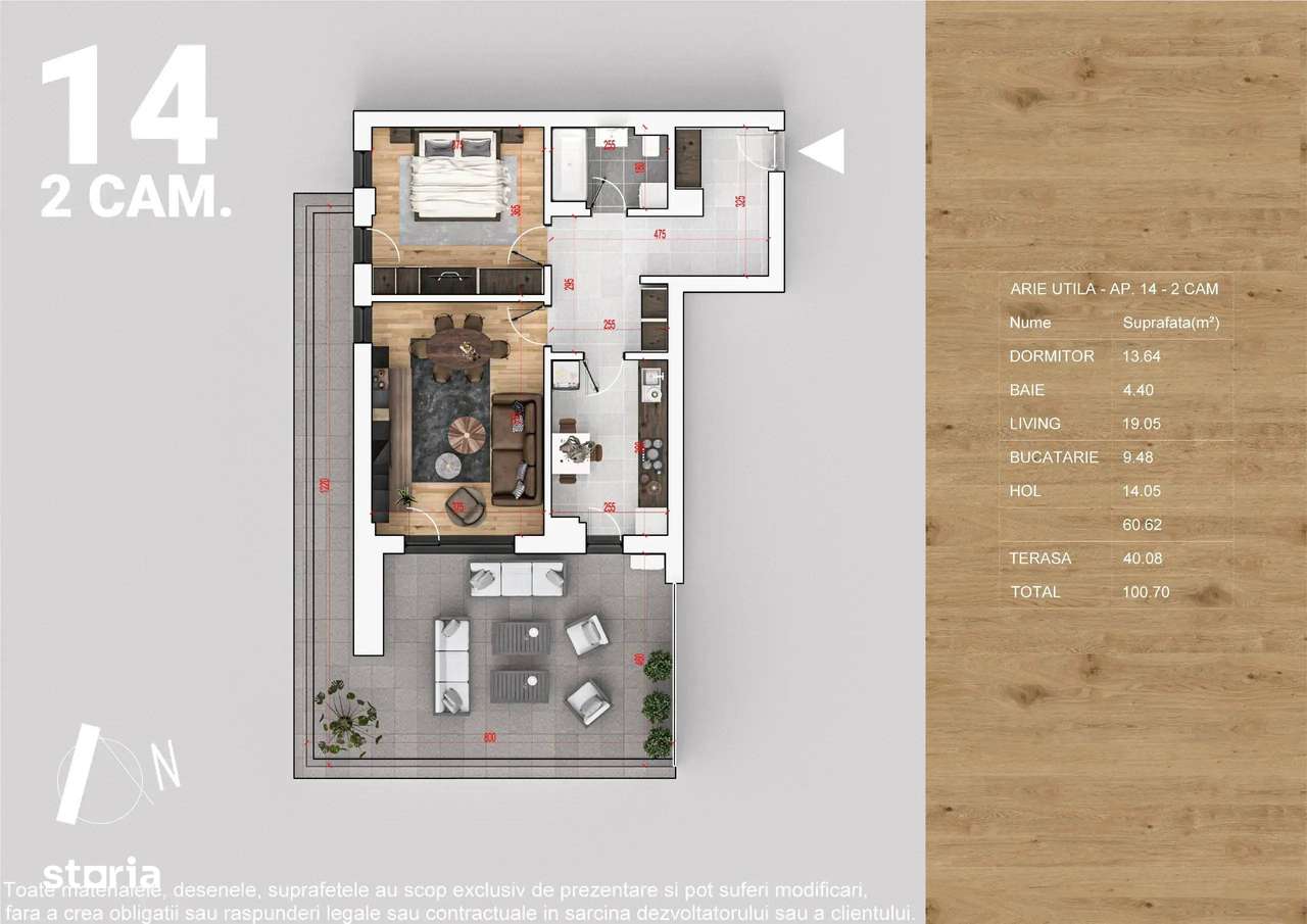 Finalizat NZEB Terasa 40mp Panouri Fotovoltaice Pallady NEGOCIABIL - Imagine principală: 4/12
