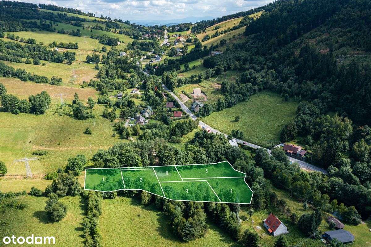 Działki budowlane, góry, otulina leśna, strumyk-9