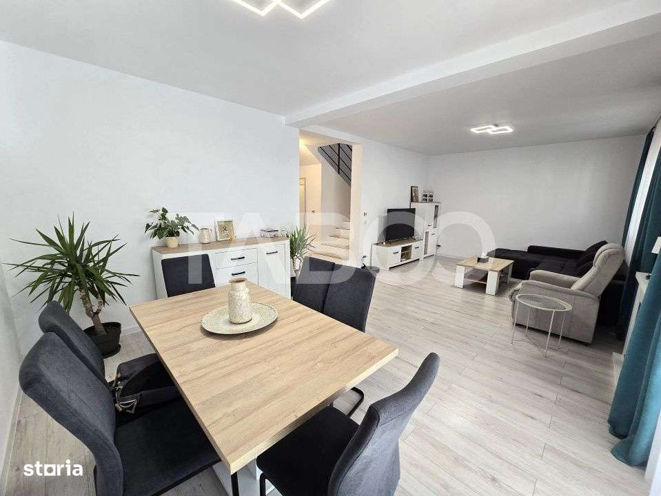 Casa moderna de vanzare mobilata 147 mpu teren 234 mp Selimbar Sibiu - Imagine principală: 3/19