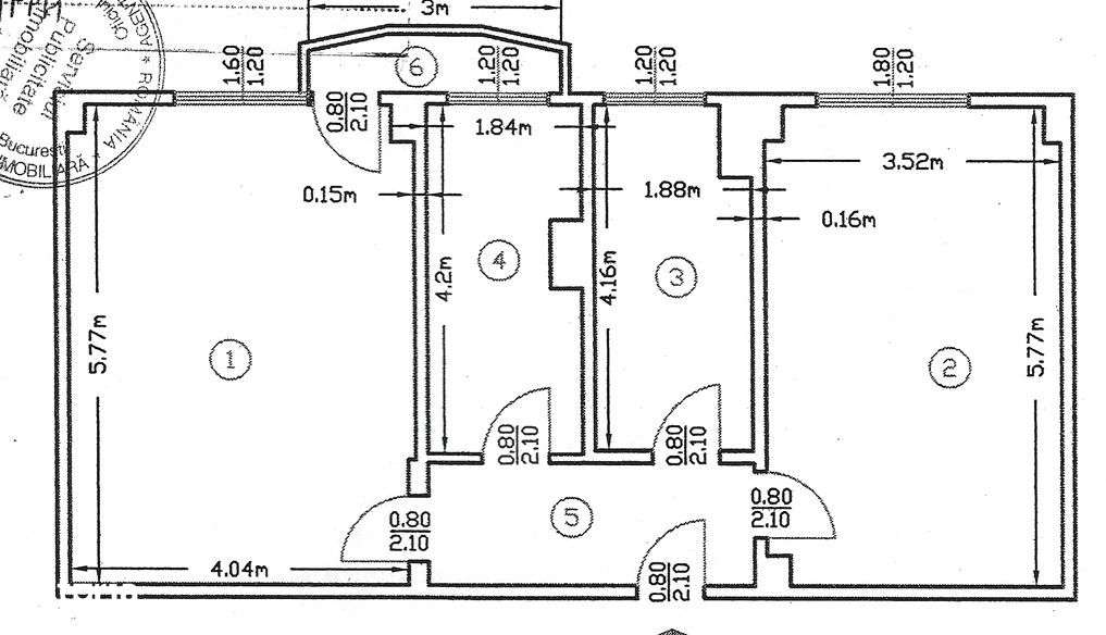 2 camere | Aviatiei  Caranfil Promenada  Baneasa bloc 1993-9