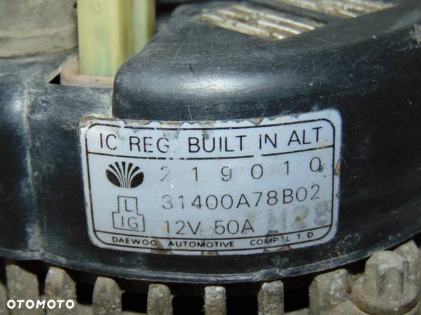 ORYGINAŁ alternator 219010 31400A78B02 Daewoo Tico 0.8 benzyna 96-01r - 10