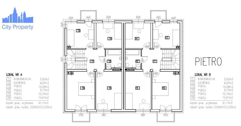 [Wideo] Bliźniak z garażem i poddaszem-15
