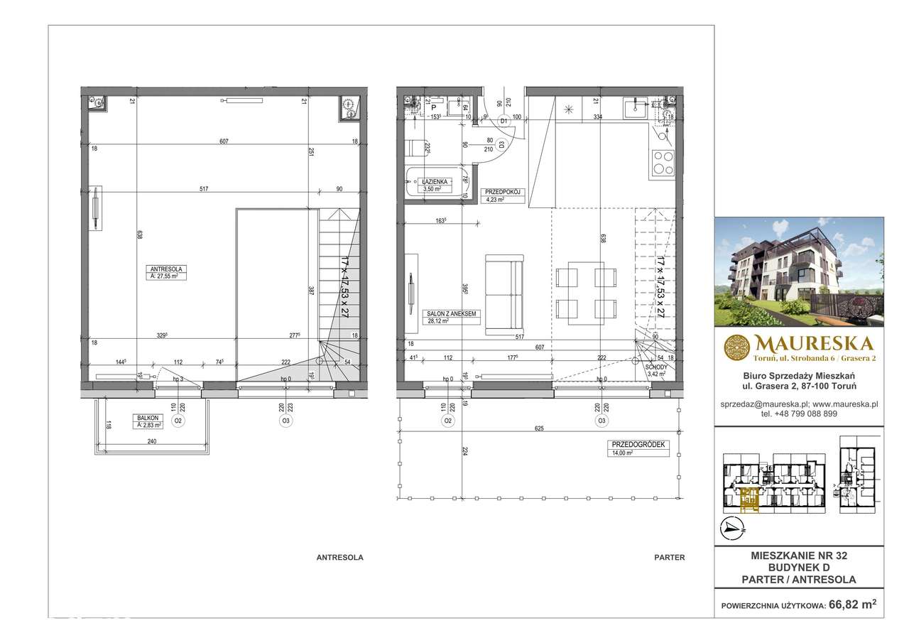 Osiedle Maureska | mieszkanie 1-pok. | D.32 - Pełny obrazek: 2/7