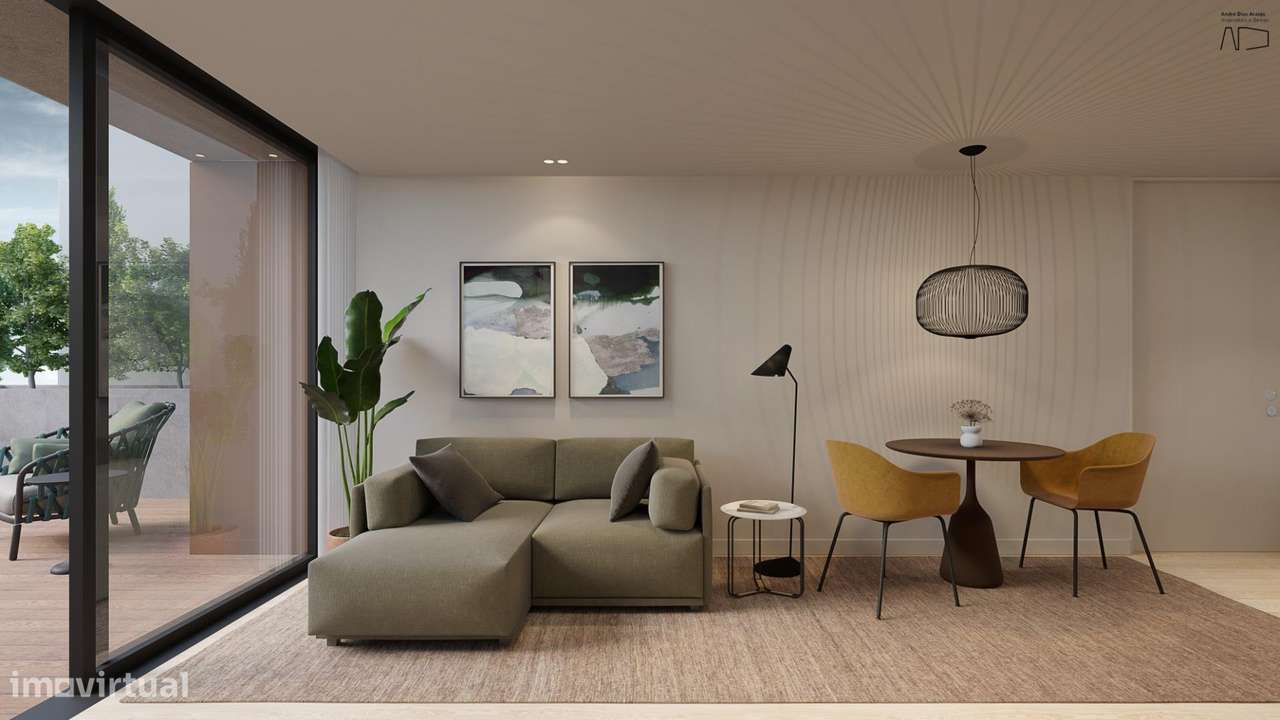 Apartamento T1+1 com terraço Matosinhos Sul-6