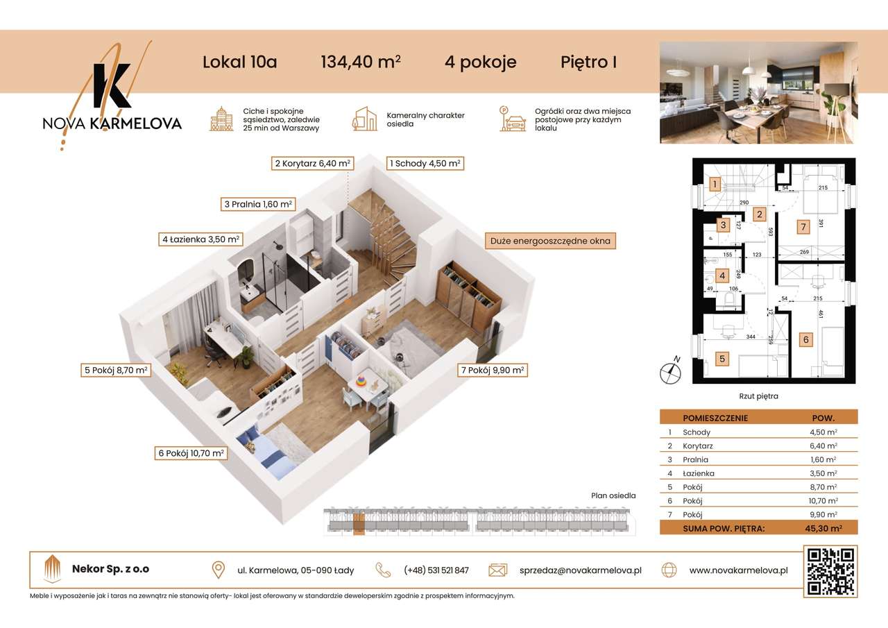 4-pokojowy dom 90m2 + ogródek Bez Pośredników - Pełny obrazek: 3/9
