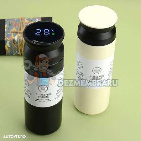 Thermos din otel inoxidabil, afisaj digital temperatura 480ml      - - 3