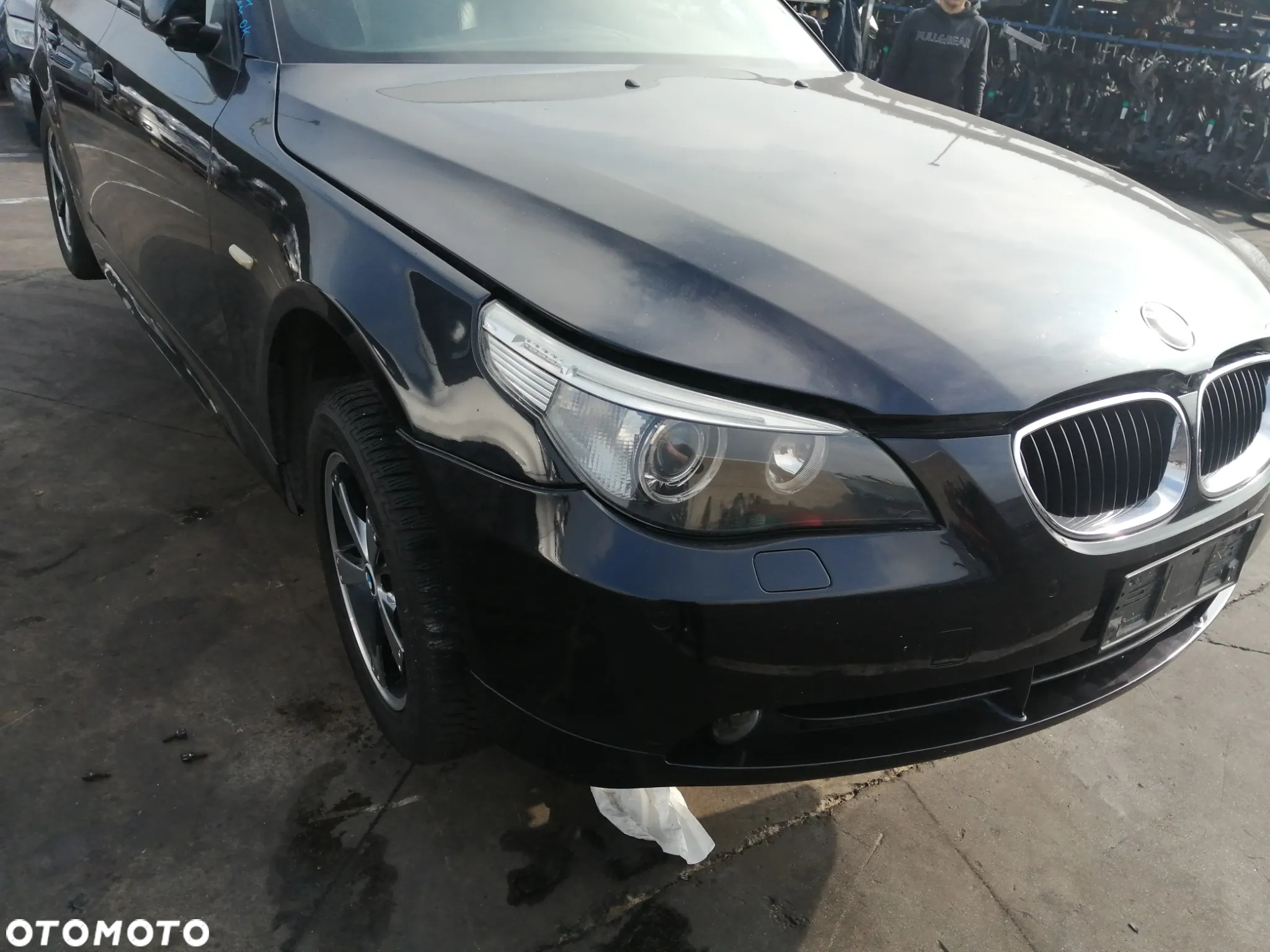 BMW 5 V  E60 E61 03-07 BŁOTNIKI BŁOTNIK PRAWY  PRZÓD PRZEDNI CARBON SCHWARZ 416 - 6