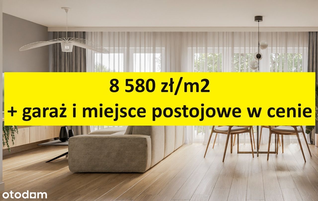 4 pokoje 68 m2 +taras 11 m2 +garaż +mp. w cenie