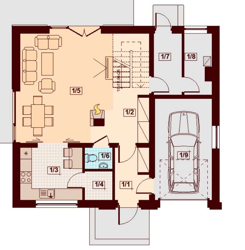 Kilkuletni dom na Jędrzychowie - Pełny obrazek: 5/5