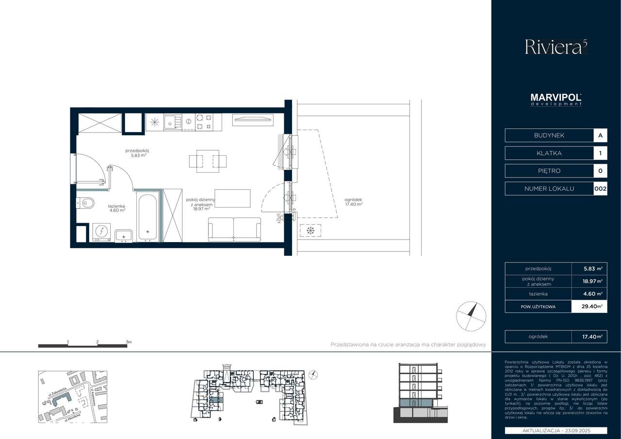 1-pokojowe mieszkanie 29m2 + ogródek Bezpośrednio - Pełny obrazek: 2/7