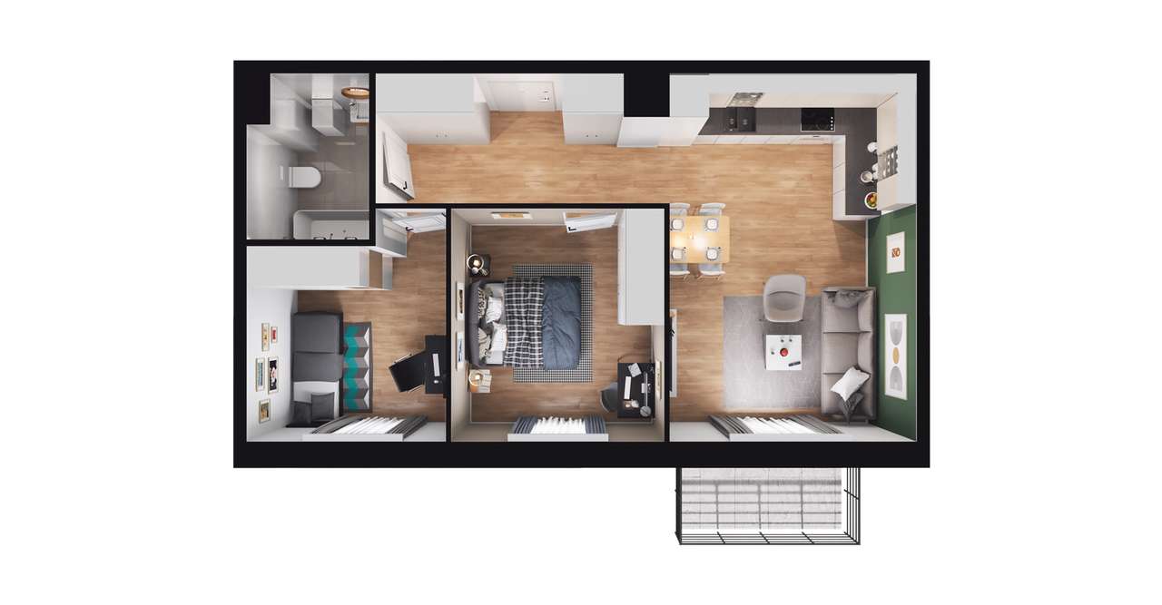 Nowa Klecina | mieszkanie 3-pok. | D11/P2/2 - Pełny obrazek: 4/9