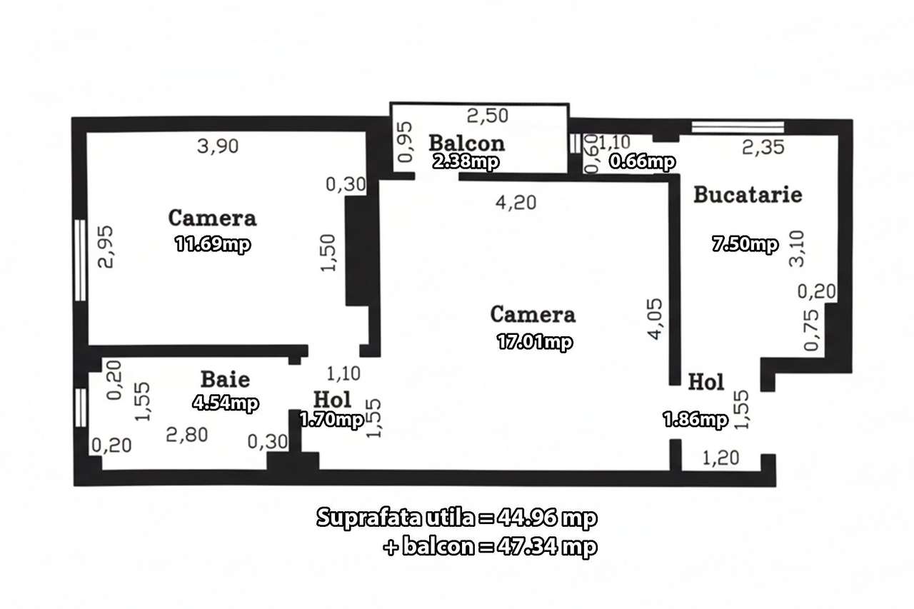 De vânzare apartament 2 Camere în Buziaș-11