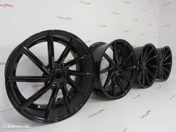 Jantes Look Vossen Cvt 20 x 8.5 et33 + 10 et 40 5x120 Preto Brilhante - 5