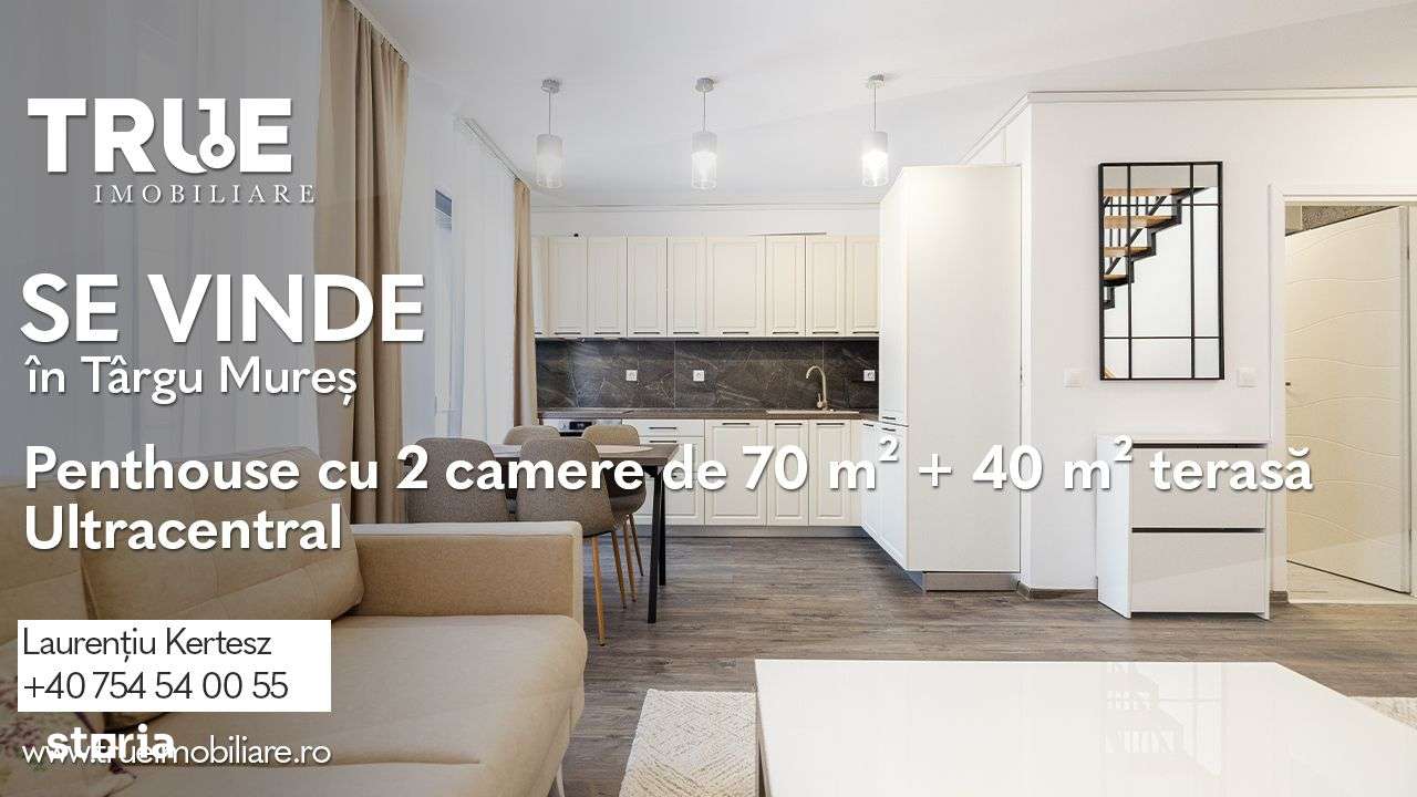 Penthouse 70m² + 40m² terasă – ultracentral, Târgu Mureș! - Imagine principală: 1/20