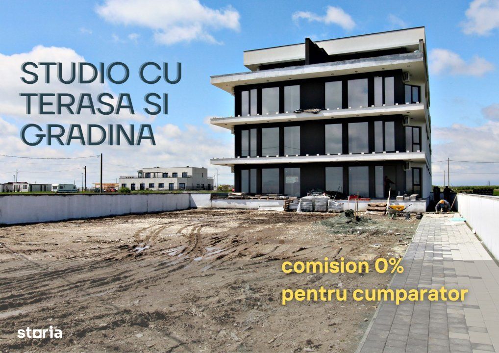 Costinesti – studio la cheie in prima linie la mare, cu gradina