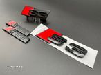 Set embleme Premium Audi S3 Negru / Roșu - 3
