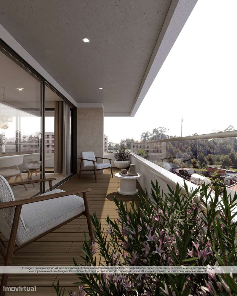 T2 | Novo | Varanda | Último Piso | Lugar de Garagem | Arrumos - Grande imagem: 2/20