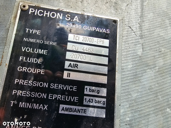 Pichon WÓZ ASENIZACYJNY PICHON TCI 20700 BECZKOWÓZ RAMPA APLIKATOR - 4