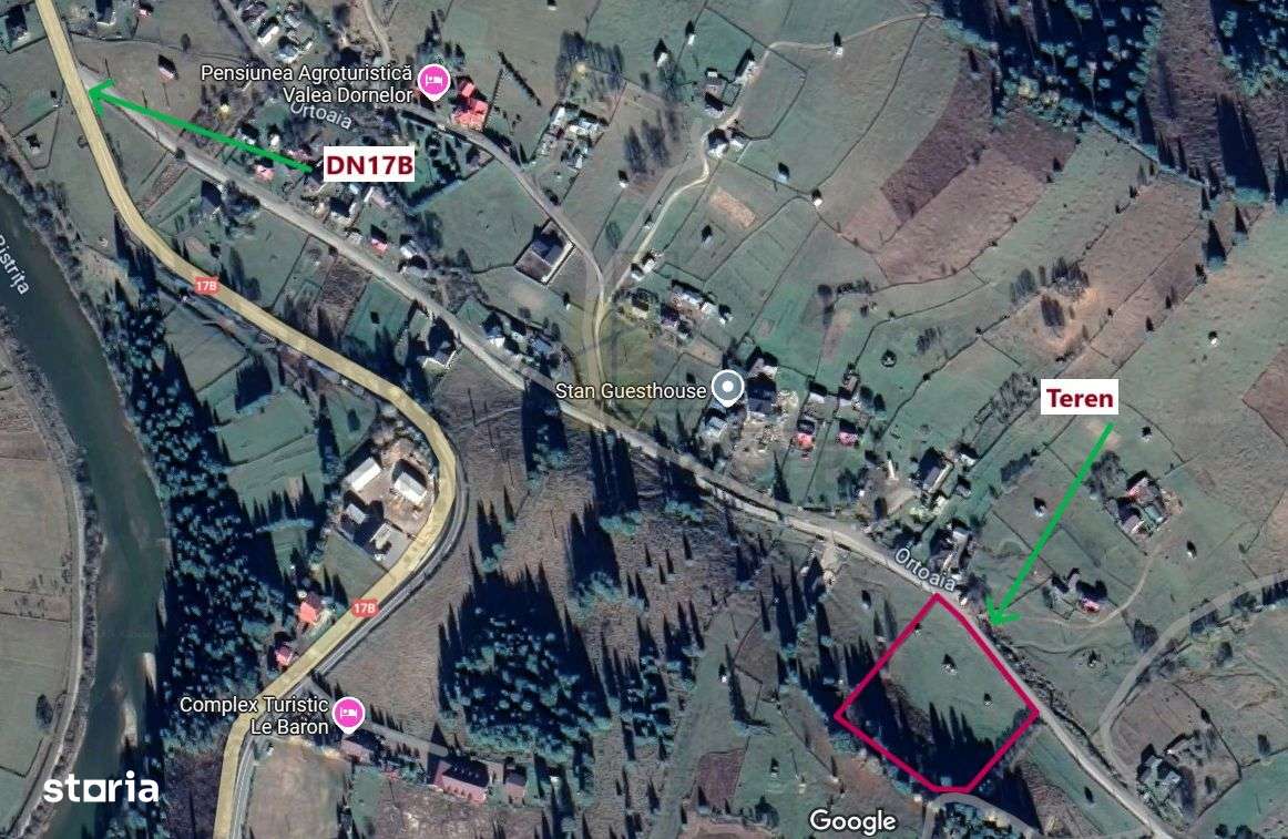 Teren Intravilan Dorna Arini, curent, apa, asfalt - Vatra Dornei-3