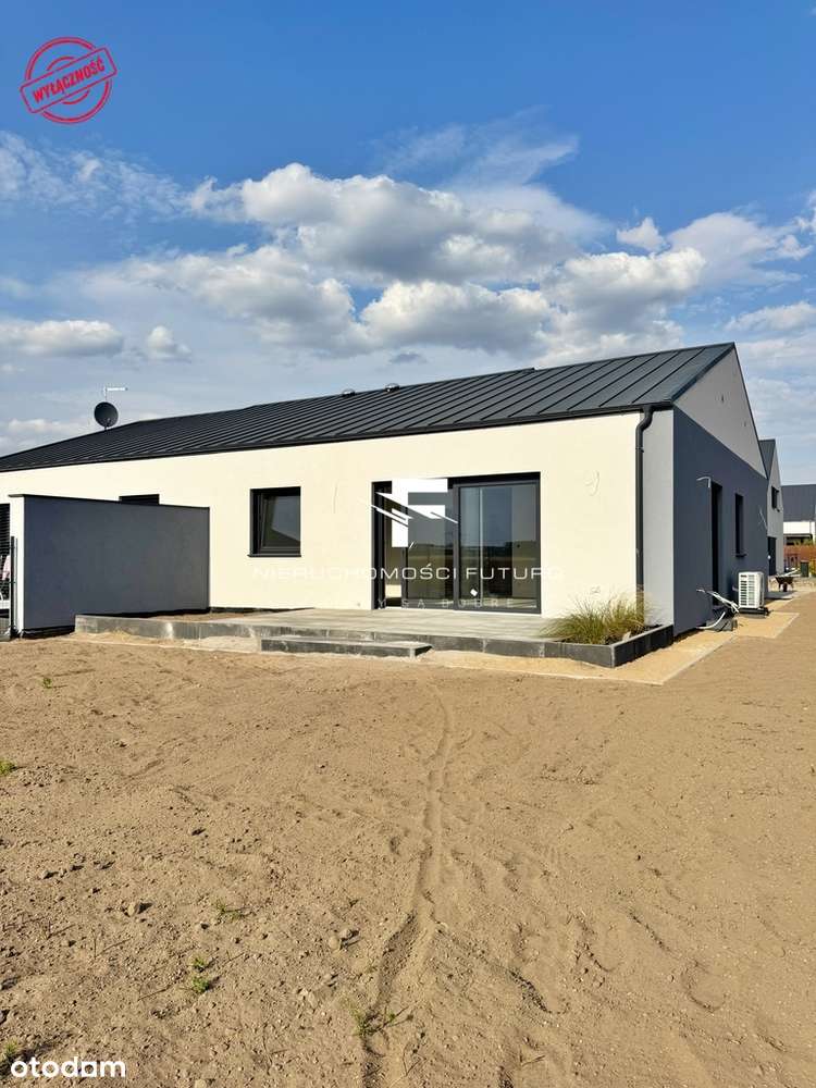 Nowoczesny parterowy dom pompa ciepła rekuperacja Dąbrowa-3