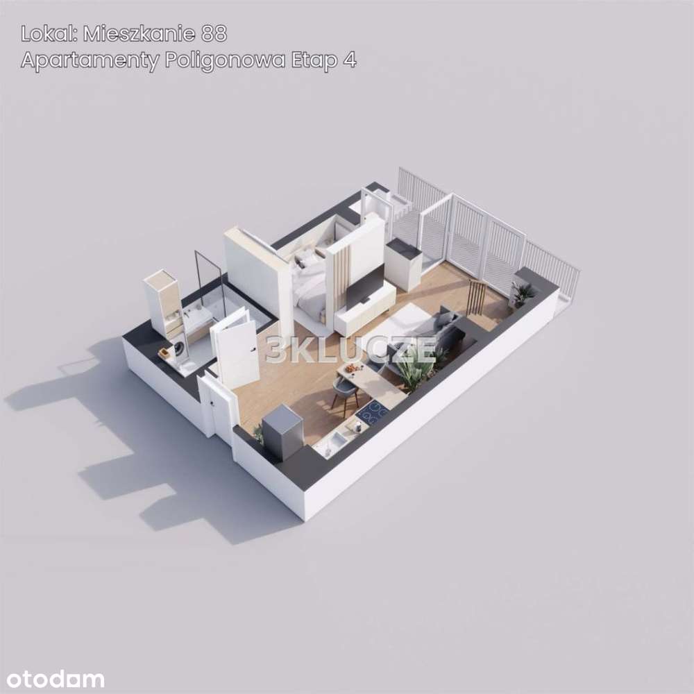 Dwupoziomowy apartament Poligonowa Promocja-3