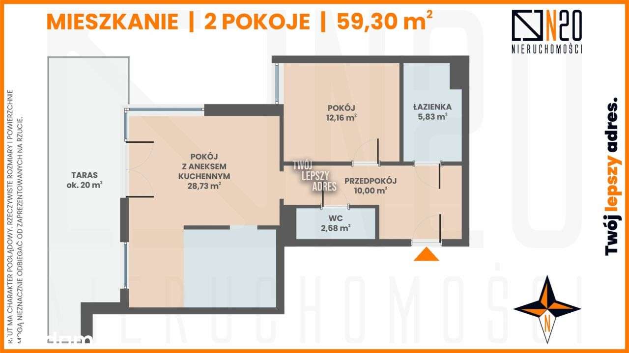 Zamieszkaj w centrum miasta z tarasem 20m2 - Pełny obrazek: 4/11