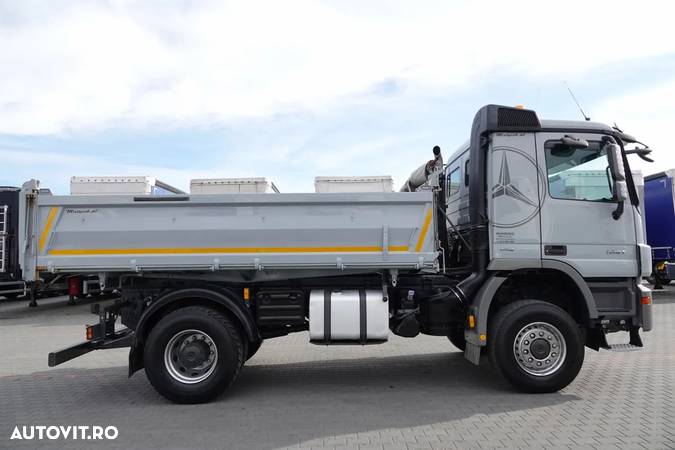 Mercedes-Benz ACTROS 1841 / 4 X 4 / CAMION BASCULAN PE 3 FETE / EPS+AMBRIEI / EURO 5 / 2010 - 18