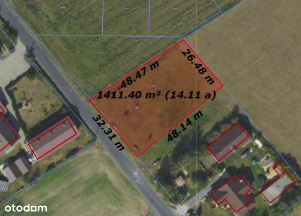 Piękna działka z super dojazdem 1400m2 - wszystkie media ! - jezioro - Pełny obrazek: 4/7