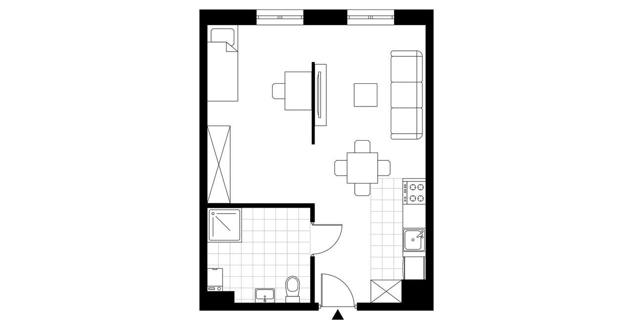 2-pokojowe mieszkanie 40m2 Bez Pośredników - Pełny obrazek: 3/8