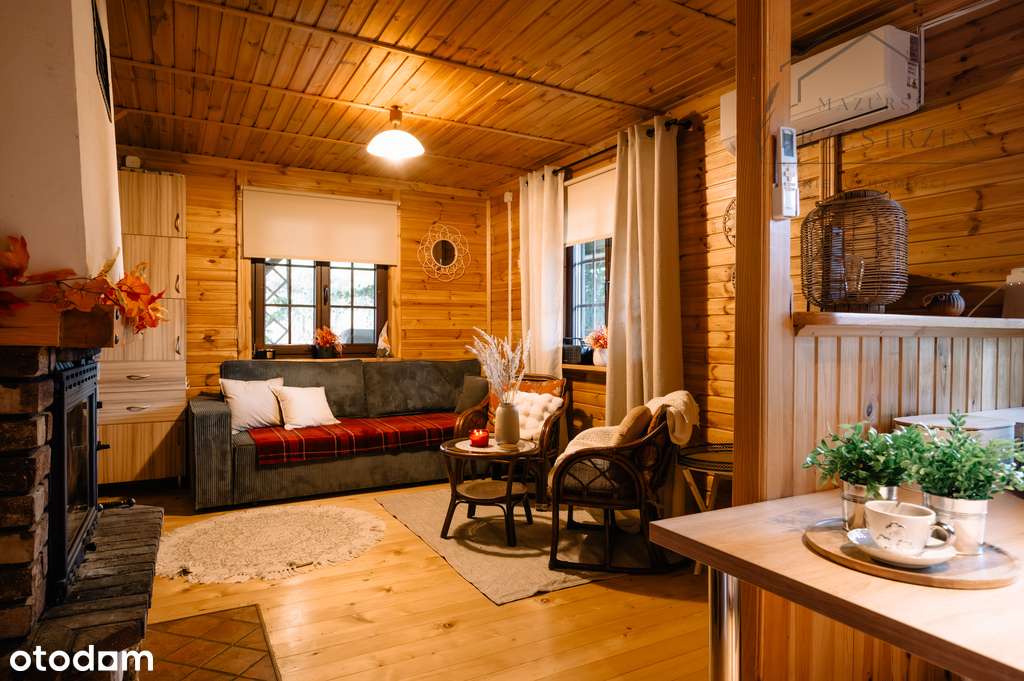 Całoroczny domek 30 m od jeziora, działka 1200 m²-2