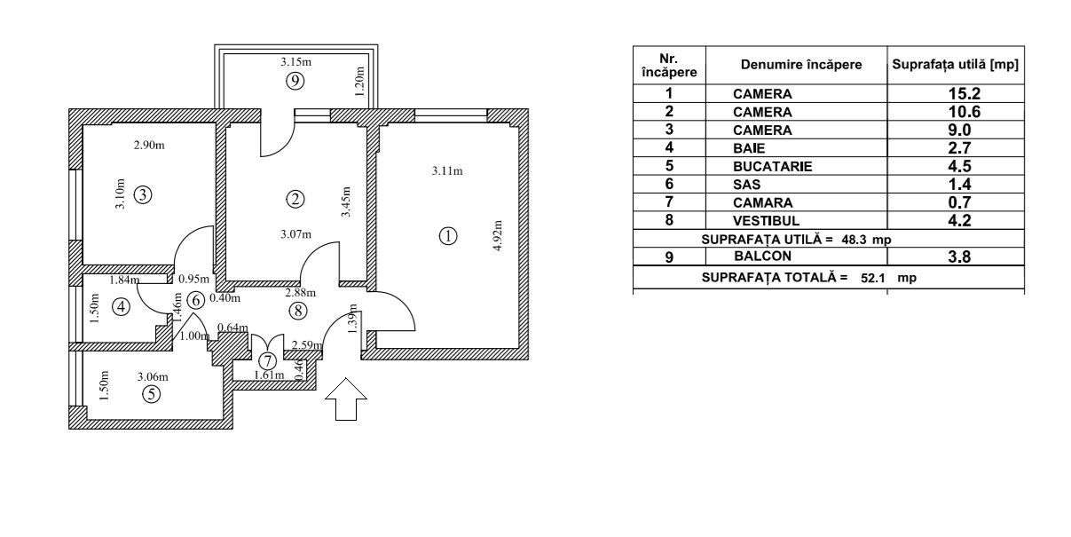 3 camere Sos Giurgiului - Imagine principală: 3/13