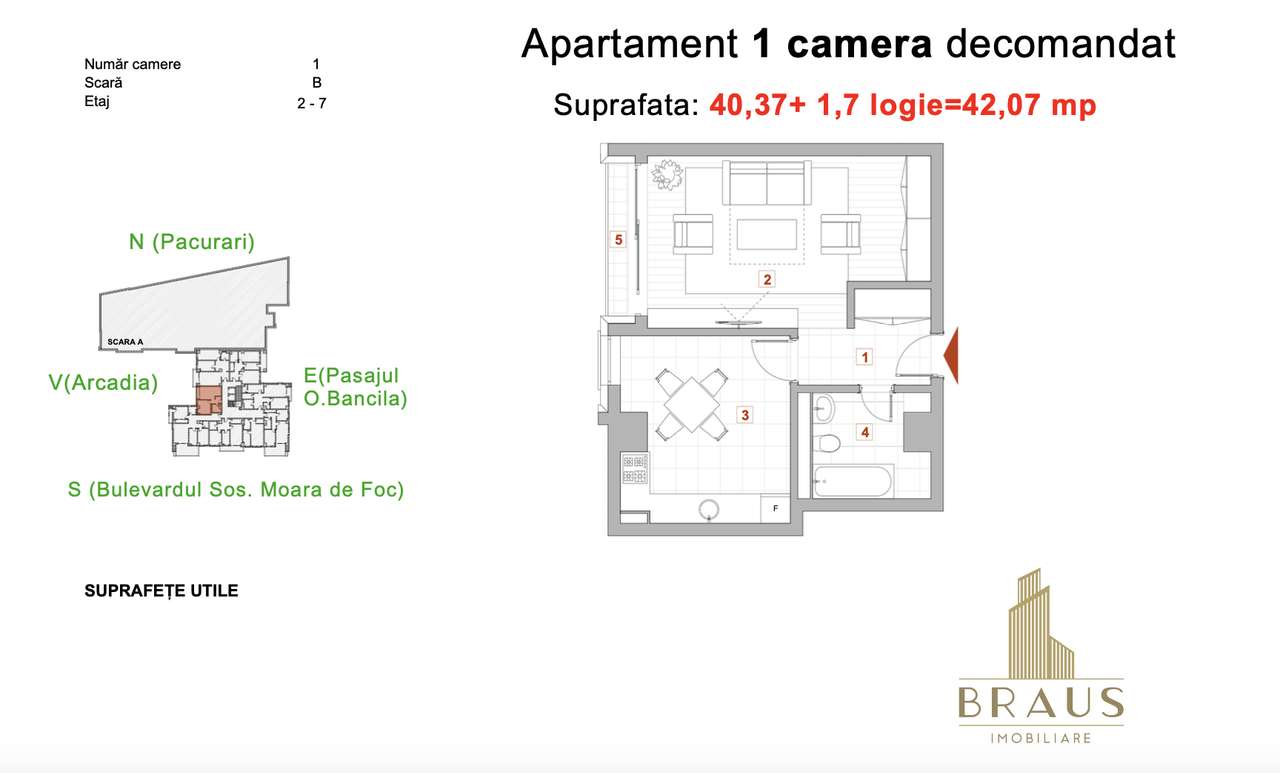 Bloc cu fațadă ventilată și design premium – Braus Residence - Imagine principală: 4/5