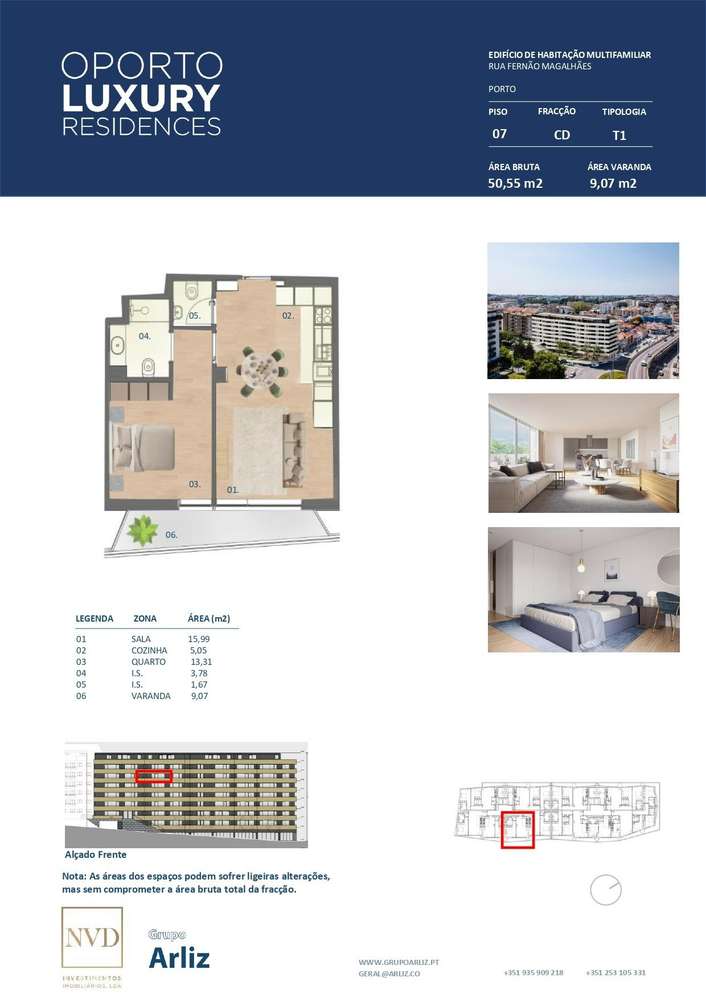T1 com Piscina | Avenida Fernão Magalhães-22