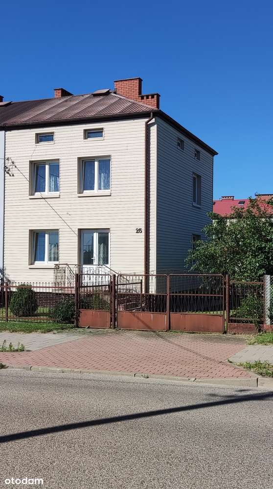 Dom w zabudowie bliźniaczej z garażem i piwnicą Czarna Białostocka